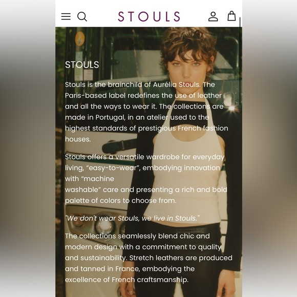 STOULS 100% lamb leather pants - Picture 10 of 10